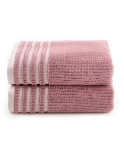 2er-Set: Duschtücher in Rosa