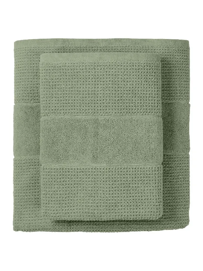 2er-Set: Duschtücher "Turin" in Grün