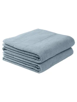 2er-Set: Duschtücher "Turin" in Hellblau