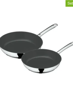 2er-Set: Edelstahl-Bratpfannen "Devil"