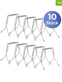 10er-Set: Edelstahl-Rouladenklammern - (L)7,5 cm