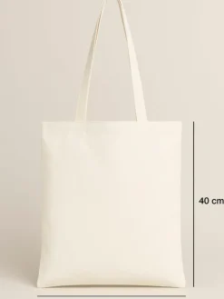 2er-Set: Einkaufstaschen in Beige - (L)40 x (B)35 cm