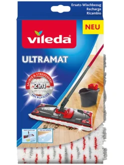 2er-Set: Ersatzbezüge "UltraMat" in Weiß/ Rot