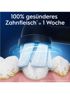 8er-Set: Ersatz-Bürstenköpfe "iO Sanfte Reinigung" in Schwarz