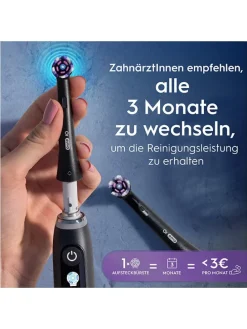 8er-Set: Ersatz-Bürstenköpfe "iO Radiant White" in Schwarz