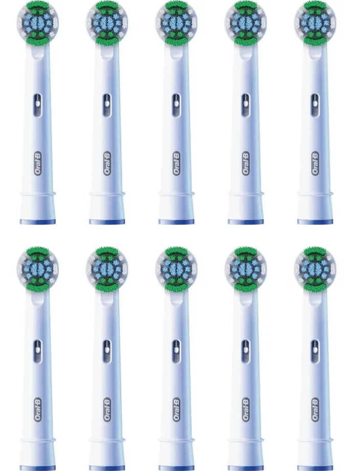 10er-Set: Ersatz-Bürstenköpfe "Precision Clean" in Weiß