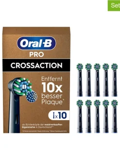 10er-Set: Ersatz-Bürstenköpfe "Pro CrossAction" in Schwarz