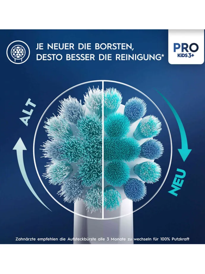 4er-Set: Ersatz-Bürstenköpfe "Pro Kids 3+"