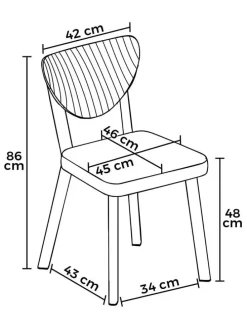4er-Set: Esszimmerstühle 