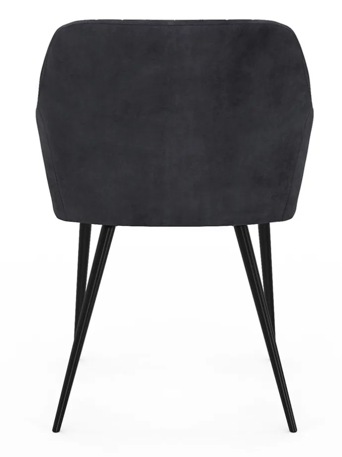 2er-Set: Esszimmerstühle "Ariana" in Anthrazit - (B)51 x (H)76 x (T)56 cm