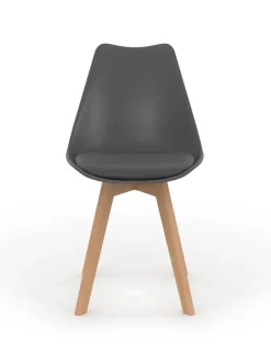 6er-Set: Esszimmerstühle "Nordia" in Grau - (B)46 x (H)79,5 x (T)51 cm