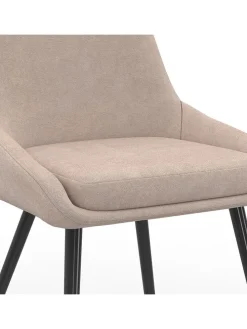 4er-Set: Esszimmerstühle "Ornella" in Beige - (B)47,5 x (H)79 x (T)54 cm