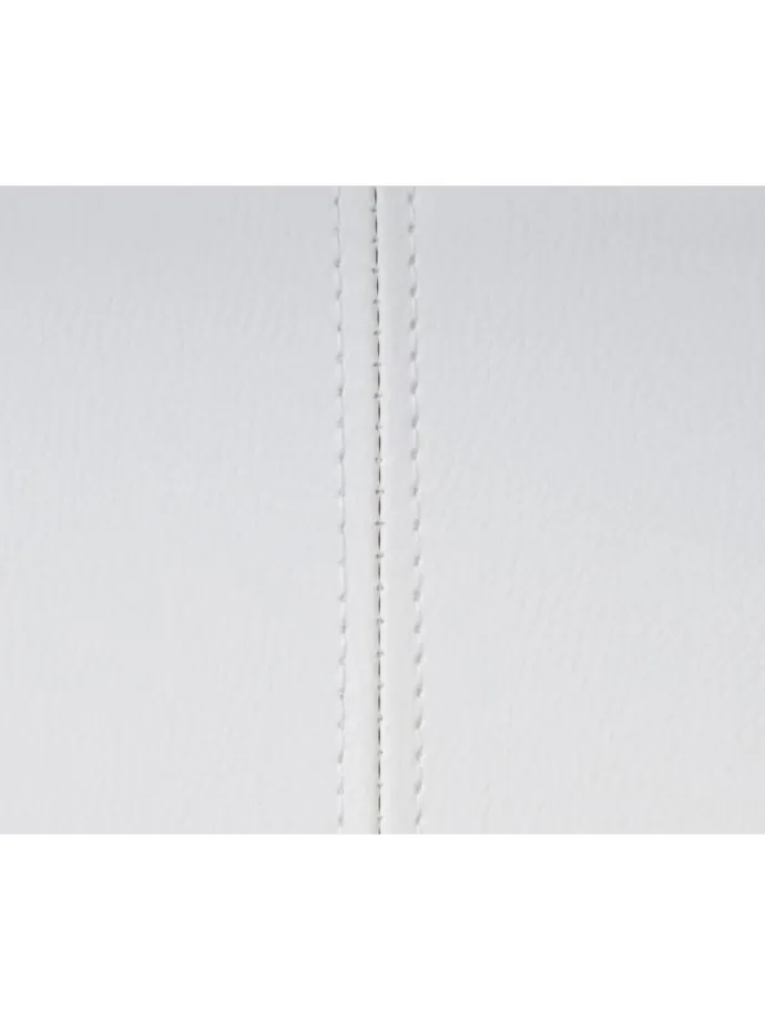 6er-Set Esszimmerstuhl A50, Weiß, Chromfuß