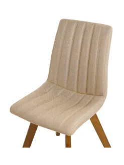 2er-Set Esszimmerstuhl CALGARY in Beige/Braun