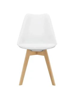 4er-Set Esszimmerstuhl Fläten in Weiß (H)81cm (B)49cm (T)57cm