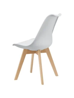 4er-Set Esszimmerstuhl Fläten in Weiß (H)81cm (B)49cm (T)57cm