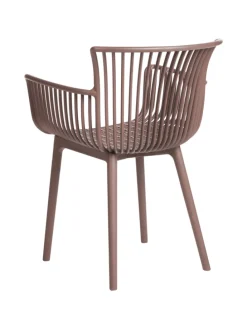 4er-Set Esszimmerstuhl PESARO in Braun