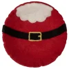 2er-Set: Filz-Dekoschalen "Weihnachtsmann" in Rot/ Weiß - (H)4 x Ø 18 cm
