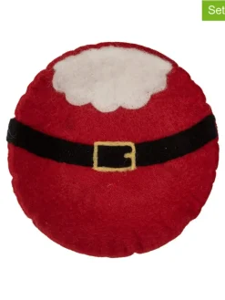 2er-Set: Filz-Dekoschalen "Weihnachtsmann" in Rot/ Weiß - (H)4 x Ø 18 cm