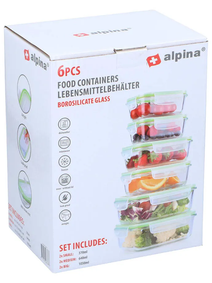 12er-Set: Frischhaltedosen in Grün