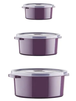 12er-Set: Frischhaltedosen in Lila