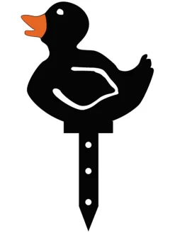 6er-Set: Gartendeko in Schwarz