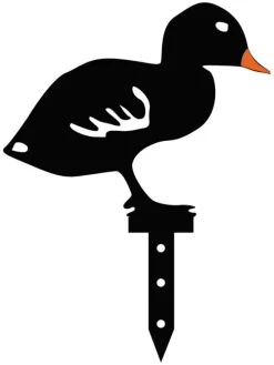 6er-Set: Gartendeko in Schwarz