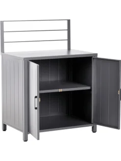 4er-Set Gartenküche VIGGIANO in Grau