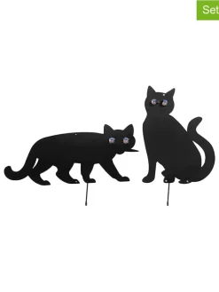 2er-Set: Gartenstecker in Schwarz