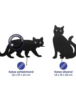 2er-Set: Gartenstecker in Schwarz