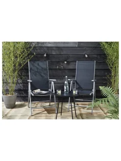 2er-Set: Gartenstühle in Anthrazit - (B)56 x (H)106 x (T)87,5 cm