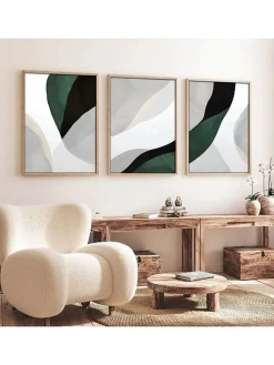 3er-Set: Gerahmte Kunstdrucke