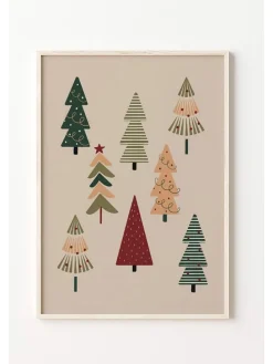 3er-Set: Gerahmte Kunstdrucke