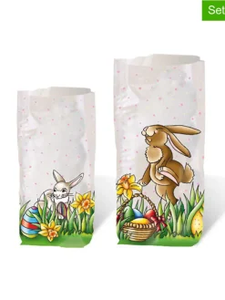 10er-Set: Geschenkbeutel "Ostern" in Transparent/ Bunt