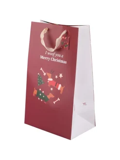 12er-Set: Geschenktüten ''Natalotto'' in Rot - (B)23 x (H)39 x (T)15 cm