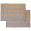 2er-Set: Geschirrtücher "Gano" in Beige/ Grau - (L)70 x (B)50 cm