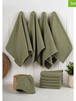 10er-Set: Geschirrtücher Grün - (L)76 x (B)43 cm