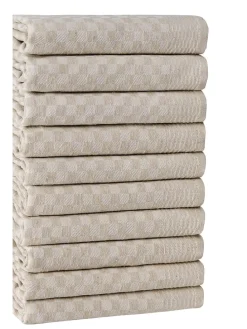 10er-Set: Geschirrtücher in Beige - (L)60 x (B)40 cm