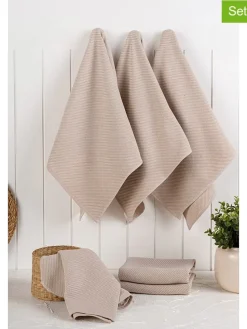 6er-Set: Geschirrtücher in Beige - (L)76 x (B)43 cm