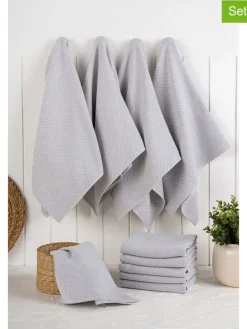 10er-Set: Geschirrtücher in Grau