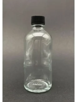 12er-Set: Glasflaschen in Schwarz - 100 ml