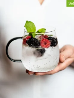 2er-Set: Gläser "Bolla" in Transparent/ Grau - 400 ml