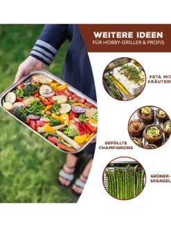 4-er-Set Grillschale