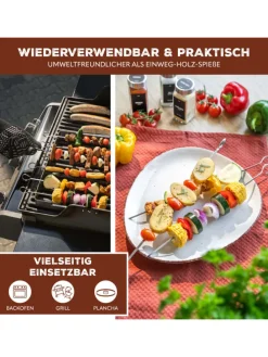 6-er-Set Grillspieße