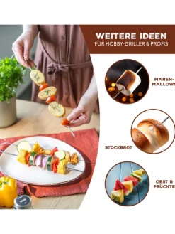 6-er-Set Grillspieße