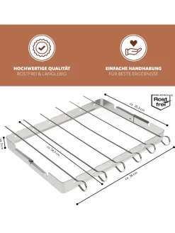 6-er-Set Grillspieße