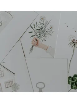 6er-Set: Grußkarten "Wishes"