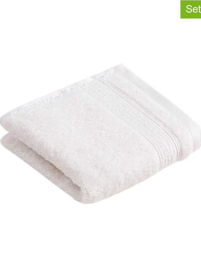 2er-Set: Gästehandtücher "Balance" in Weiß