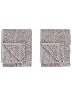 2er-Set: Gästehandtücher "Frino" in Hellgrau - (L)30 x (B)50 cm