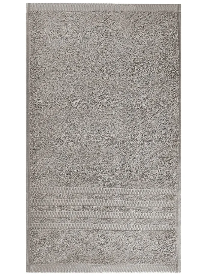 5er-Set: Gästehandtücher "Milano" in Hellgrau